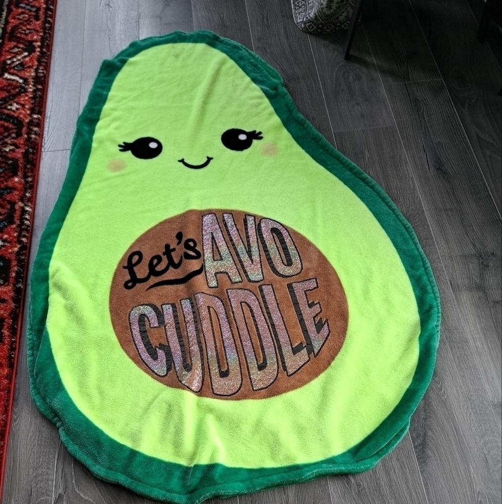 𝅺JUSTICE LET'S AVO CUDDLE fleece snuggle throw sleep sack Avocado Teens Tweens